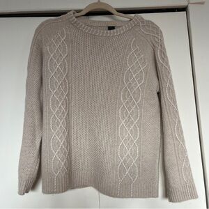 Cashmere Cream Cable Knit Chunky Sweater